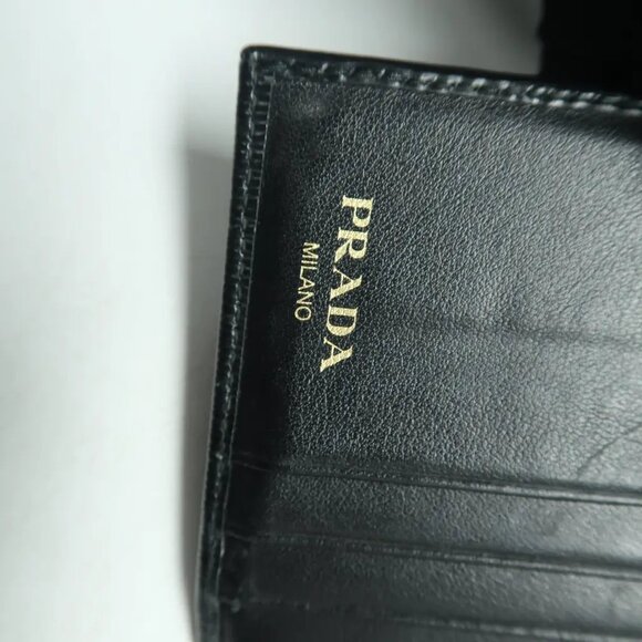 PRADA Black Leather Wallet 267-040925 - Picture 12 of 12